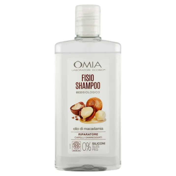 Fisio Shampoo Ecobiologico Macadamia Omia Laboratori Ecobio 200ml