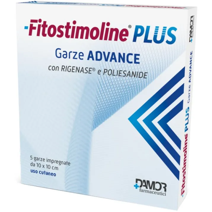 Fitostimoline® Plus Garze Advance Damor 5 Pezzi