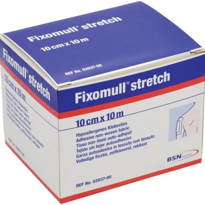 Fixomull Stretch Garza Autoadesiva 10x10cm