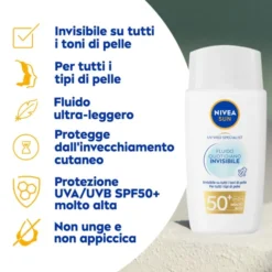 Fluido Invisibile SPF50+ UV Viso Specialist NIVEA SUN 30ml
