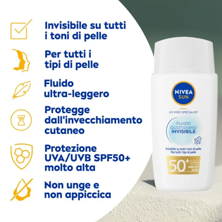 Fluido Invisibile SPF50+ UV Viso Specialist NIVEA SUN 30ml