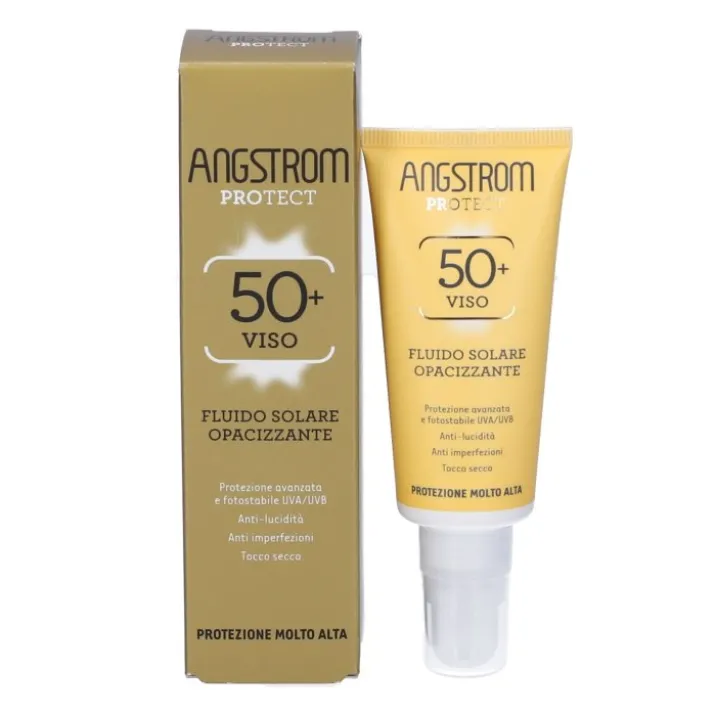Fluido Solare Viso Opacizzante SPF50+ Angstrom Protect 40ml