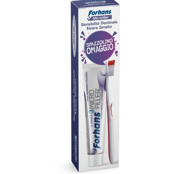 Forhans Dentifricio Microfille + Spazzolino 1+1