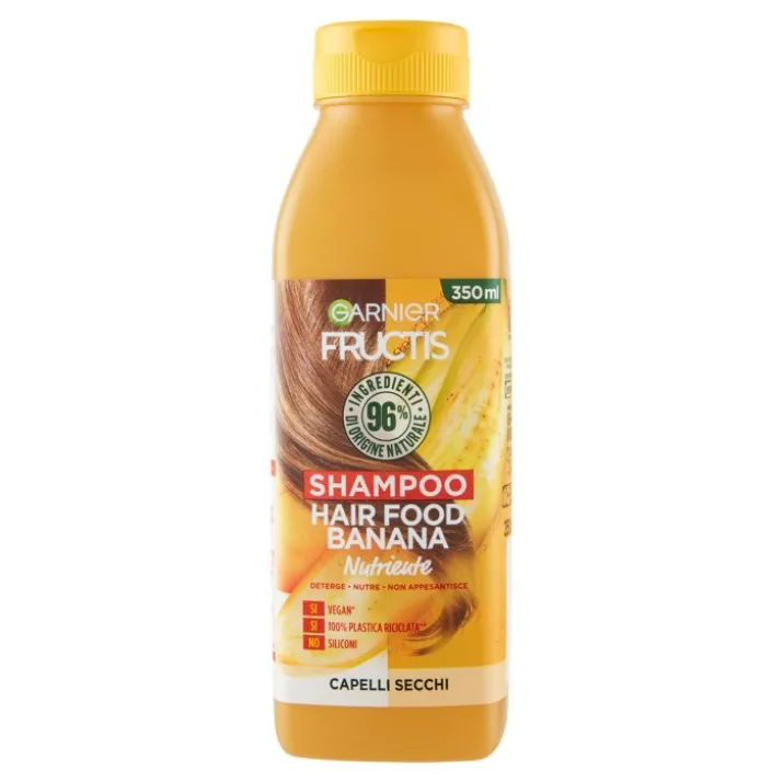 Fructis Hair Food Banana Shampoo Nutriente Garnier 350ml