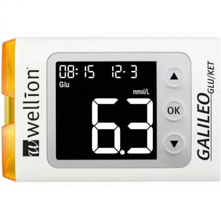 Galielo Glu/Ket Bianco Glucometro Wellion