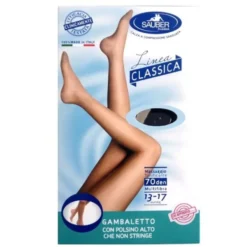 Gambaletto 70D Linea Classica Nero 4  Sauber Pharma 1 Paio