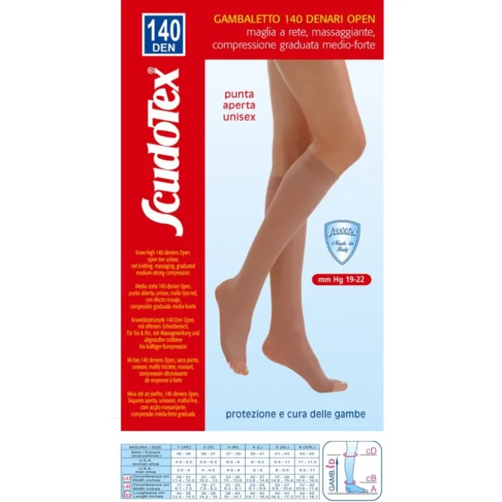 Gambaletto 140 Open ScudoTex Nero Taglia 4