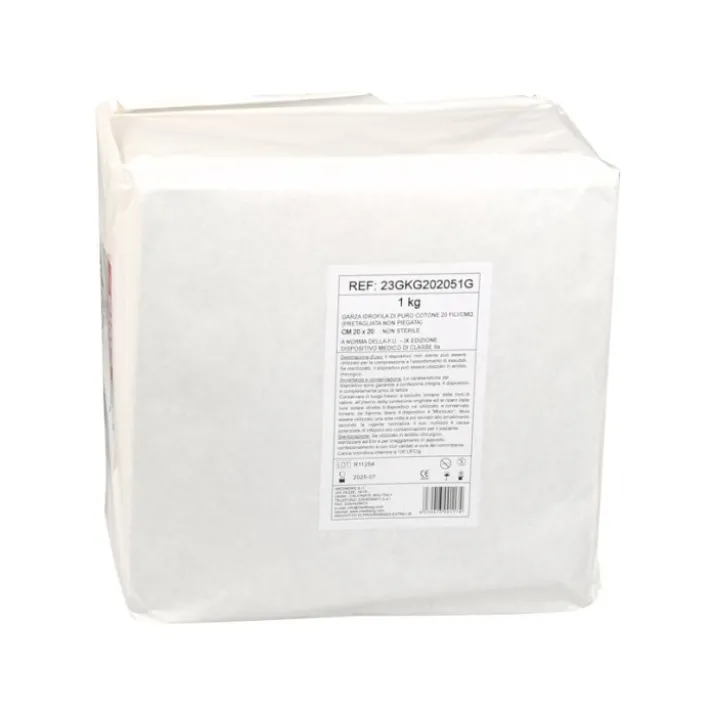Garza 20fili Cotone 20x20cm GIMA 1kg