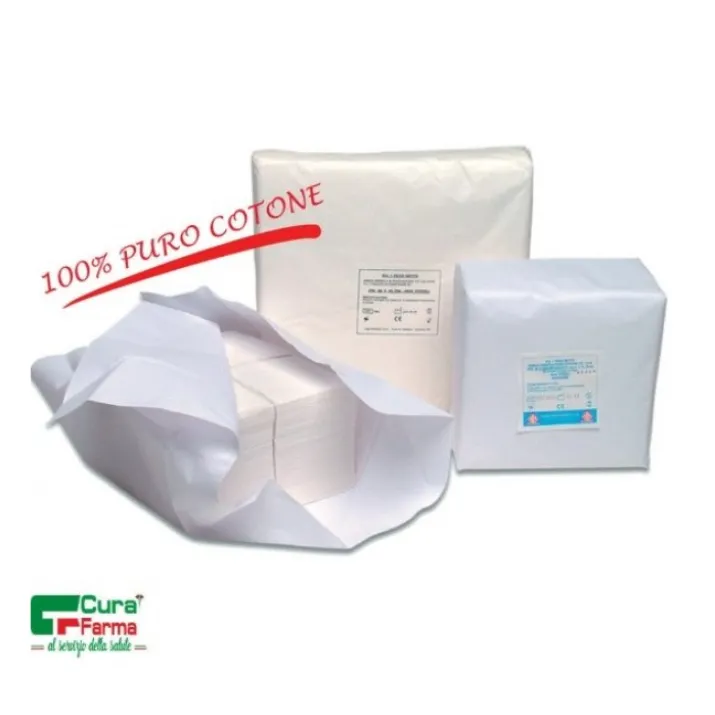 Garze Non Sterili Tagliate CuraMed 20x20cm Pacco Da 1Kg