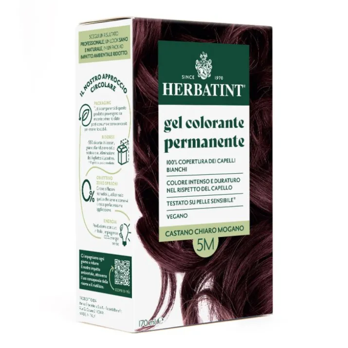 Gel Colorante 5M Castano Chiaro Mogano Herbatint