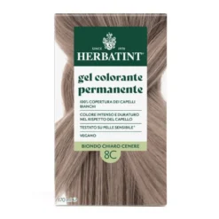 Gel Colorante Permanente 8C Biondo Chiaro Cenere HERBATINT® 170ml