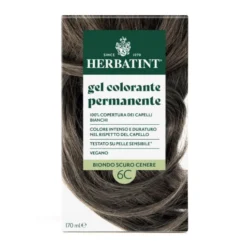 Gel Colorante Permanente 6C Biondo Scuro Cenere Herbatint 170ml