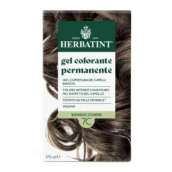 Gel Colorante Permanente 7C Biondo Cenere Herbatint 170ml