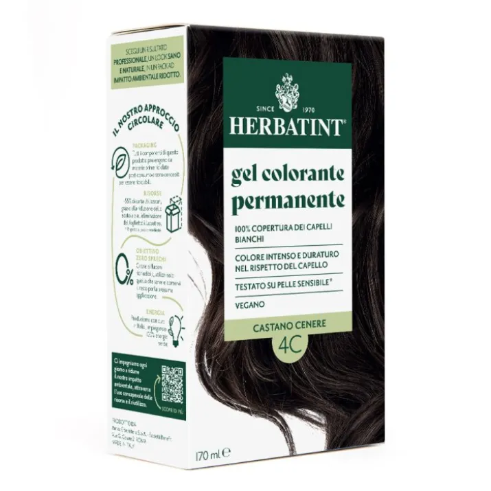 Gel Colorante Permanente 4C Castano Cenere Herbatint
