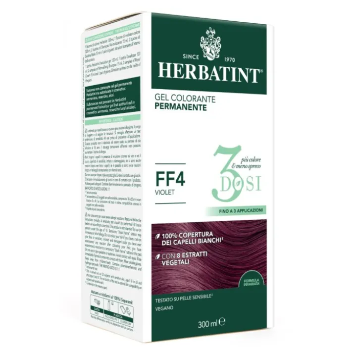 Gel Colorante Permanente FF4 3 Dosi Herbatint 300ml