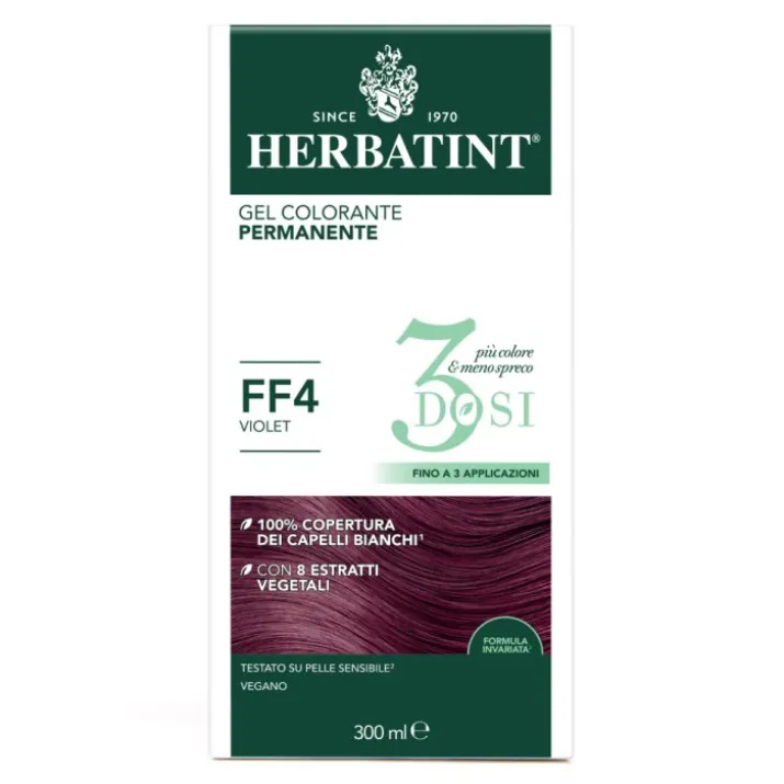 Gel Colorante Permanente FF4 3 Dosi Herbatint 300ml