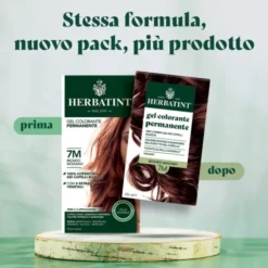 Gel Colorante Permanente 7M Biondo Mogano HERBATINT® 170ml