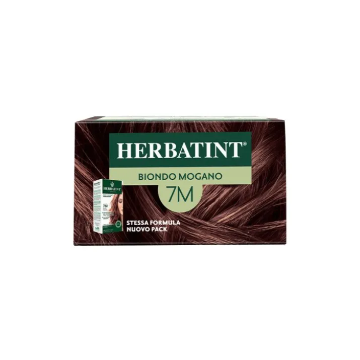 Gel Colorante Permanente 7M Biondo Mogano HERBATINT® 170ml