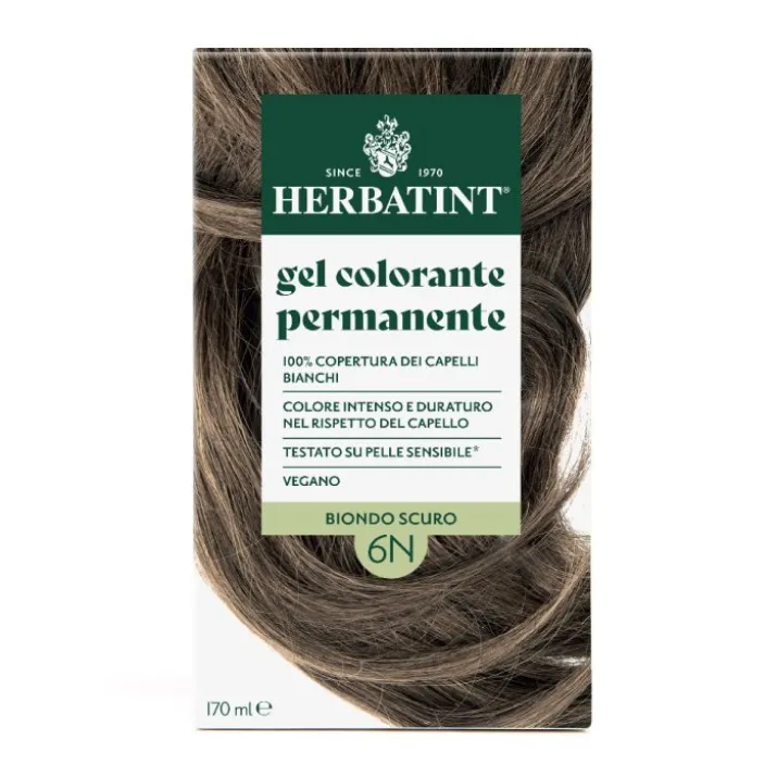 Gel Colorante Permanente 6N Biondo Scuro Herbatint 170ml