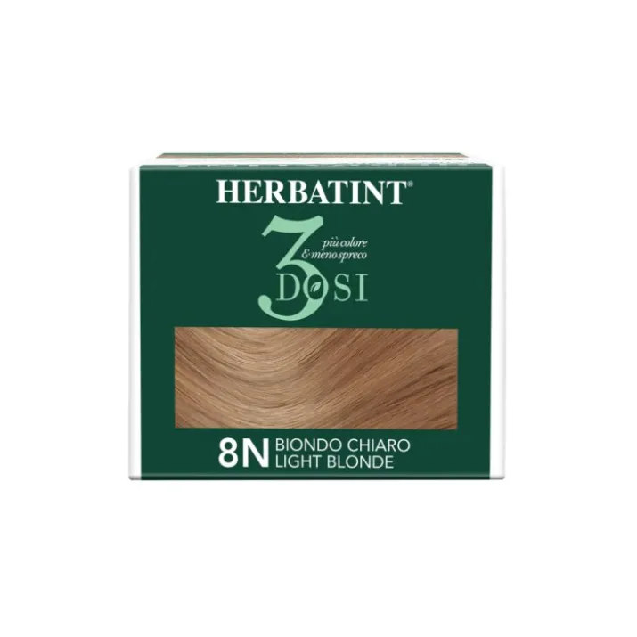 Gel Colorante Permanente 8N 3 Dosi Herbatint 300ml
