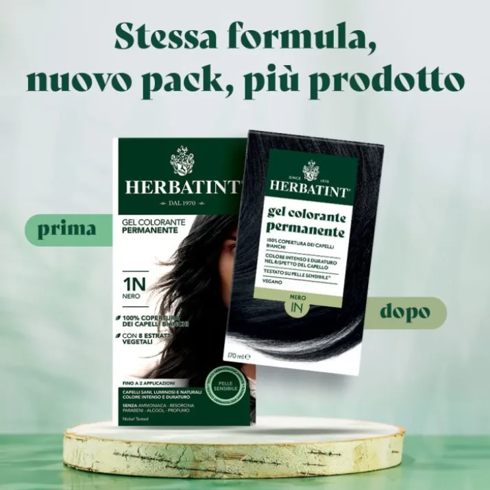 Gel Colorante Permanente 1N Nero Herbatint 170ml