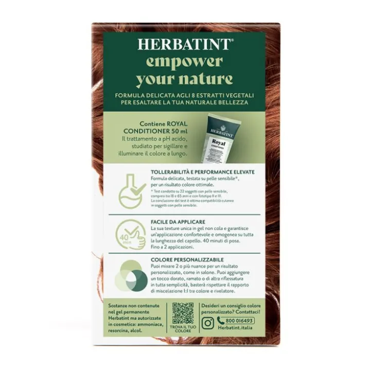 Gel Colorante Permanente 7R Biondo Ramato Herbatint 170ml