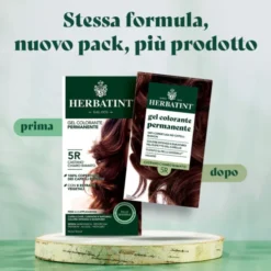 Gel Colorante Permanente 5R Castano Chiaro Ramato Herbatint 170ml