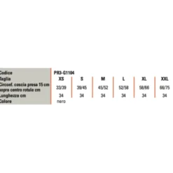 GenuFIT04 Ginocchiera Tubolare PR3-G1104 Taglia L RO+TEN