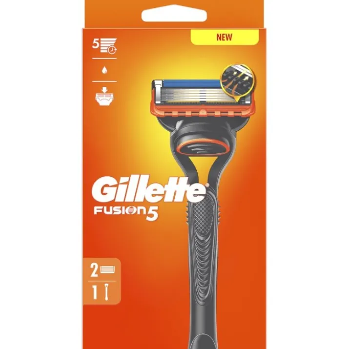 Gillette Fusion5 Rasoio Manuale con 2 Ricariche