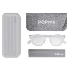 Glasses Ice White +1 Popme