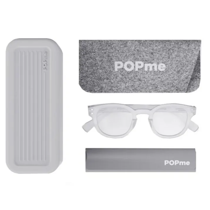 Glasses Ice White +1,5 Popme