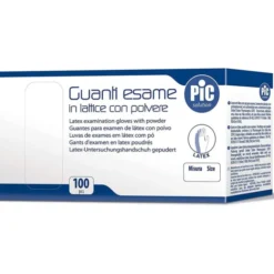 Guanti Esame Con Polvere Mis.M PIC 100 Pezzi