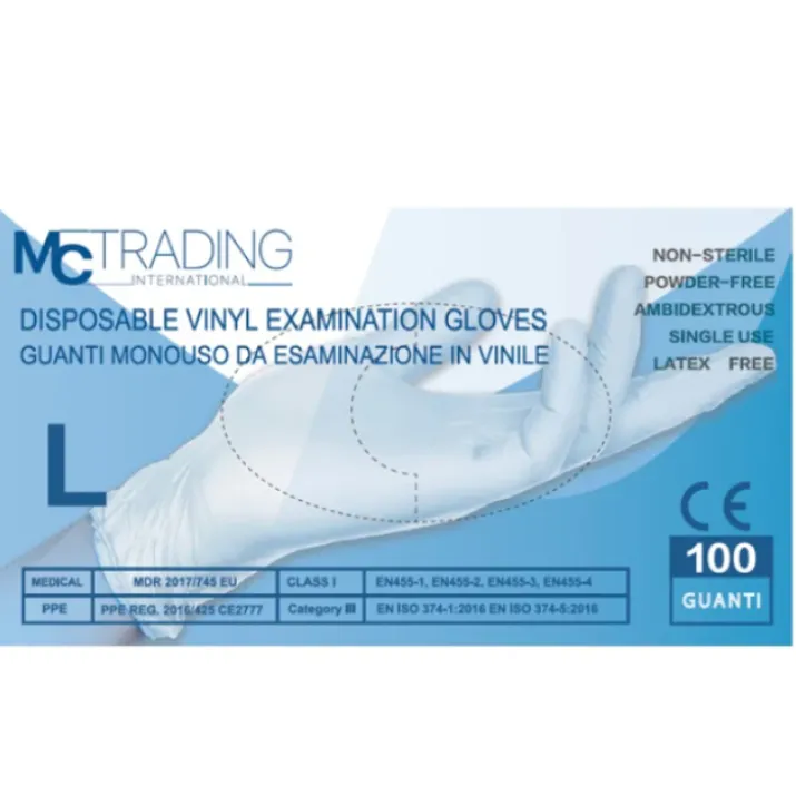 Guanto In Vinile Da Esaminazione MC Trading 100 Pezzi