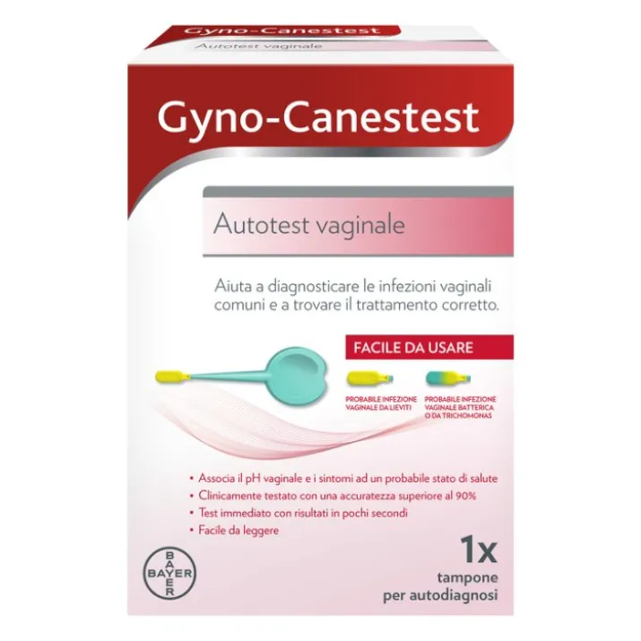 Gyno-Canestest Autotest Vaginale 1 Tampone Per Autodiagnosi Infezioni