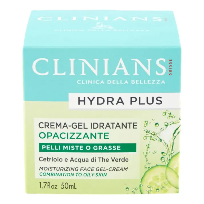 Hydra Plus Crema Gel Viso Idratante Opacizzante - Pelli Grasse CLINIANS 50ml