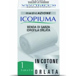 Icopiuma Benda Di Garza Idrofila Orlata 5mx5cm