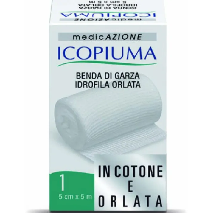 Icopiuma Benda Di Garza Idrofila Orlata 5mx5cm