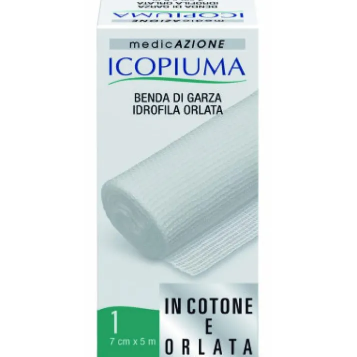 Icopiuma Benda Di Garza Idrofila Orlata 5mx7cm