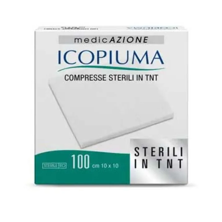 Icopiuma Compresse Sterili In TNT 10x10cm 100Pezzi