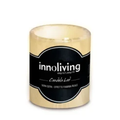 Innoliving Candela Al Led Cilindrica Piccola In Vera Cera