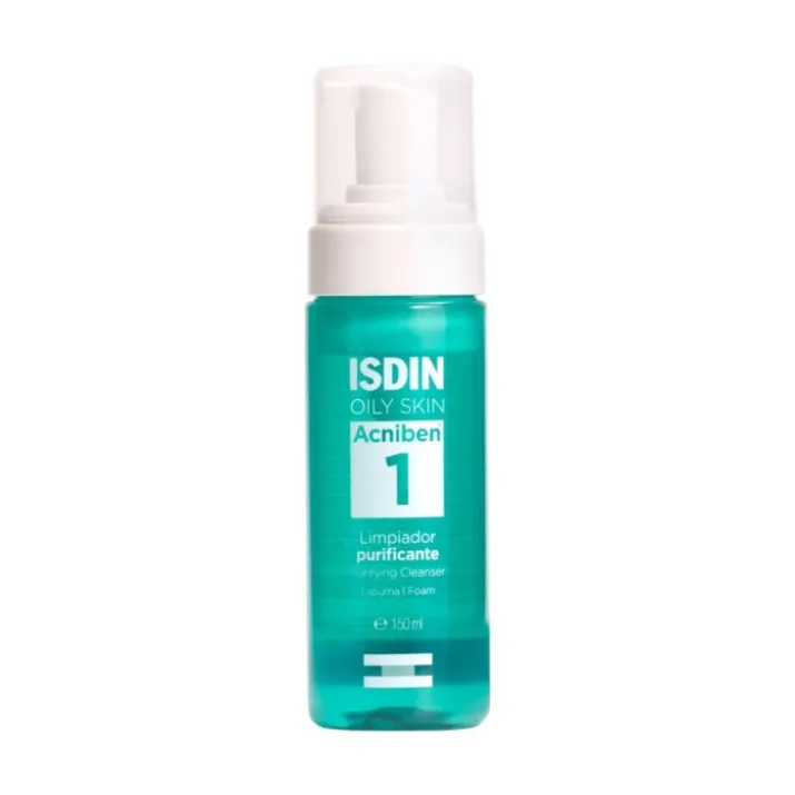 Isdin Acniben Detergente Viso Purificante per Pelle Grassa, 150ml
