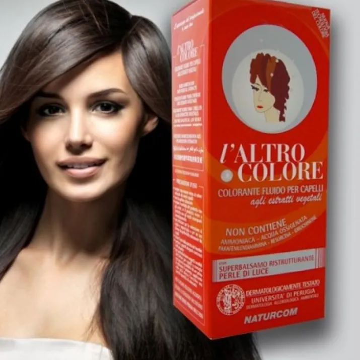 L'Altro Colore Tinte Naturali Senza Ammoniaca e Acqua Ossigenata Tonalità Bruno Nero 1/0