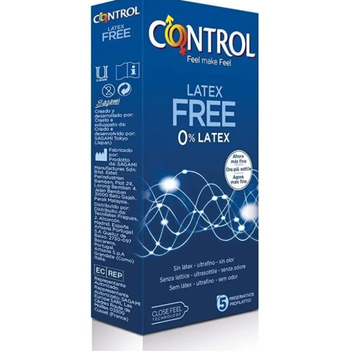 Latex Free Control 5 Profilattici