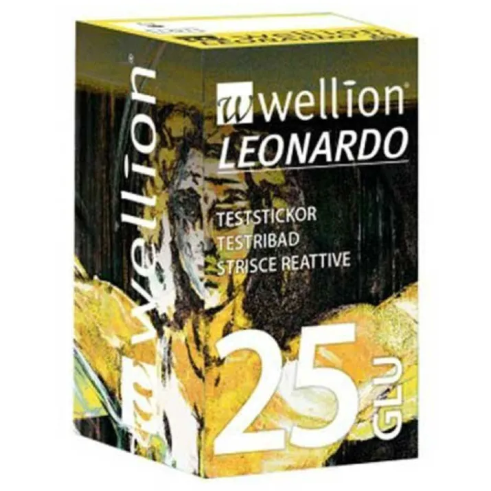 Leonardo Test Strips Glicemia Wellion 25 Strisce Reattive
