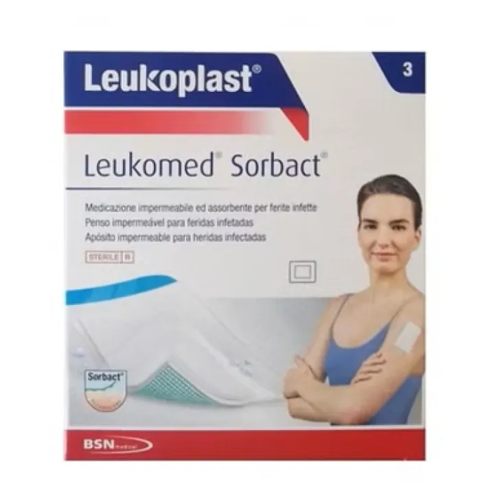 Leukomed Sorbact 5x7,2cm 5 Pezzi