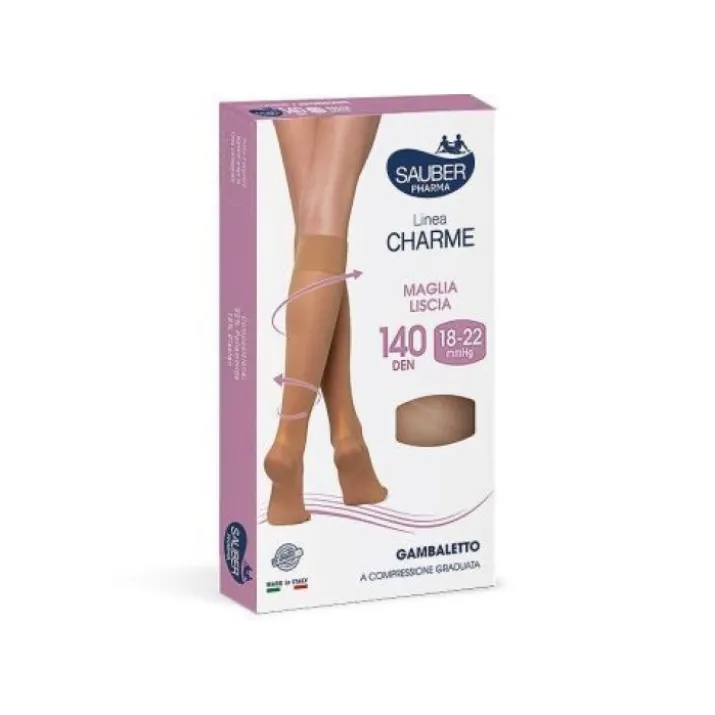 Linea Charme 140D Gambaletto Punta Aperta Nero 3 Sauber 1 Paio