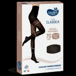 Linea Classica 70D Collant Supercoprente Castagna Tg.2 Sauber