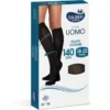 Linea Uomo 140D Calza Cotone Nero Tg.L/XL Sauber
