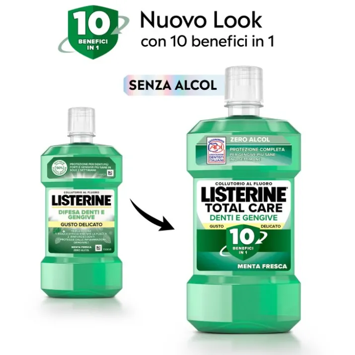 Listerine Difesa Denti E Gengive Gusto Delicato 500ml