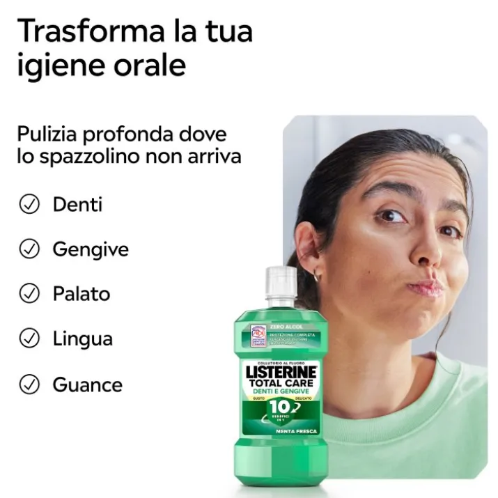 Listerine Difesa Denti E Gengive Gusto Delicato 500ml